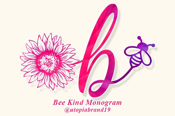 Ejemplo de fuente Bee Kind Monogram Regular