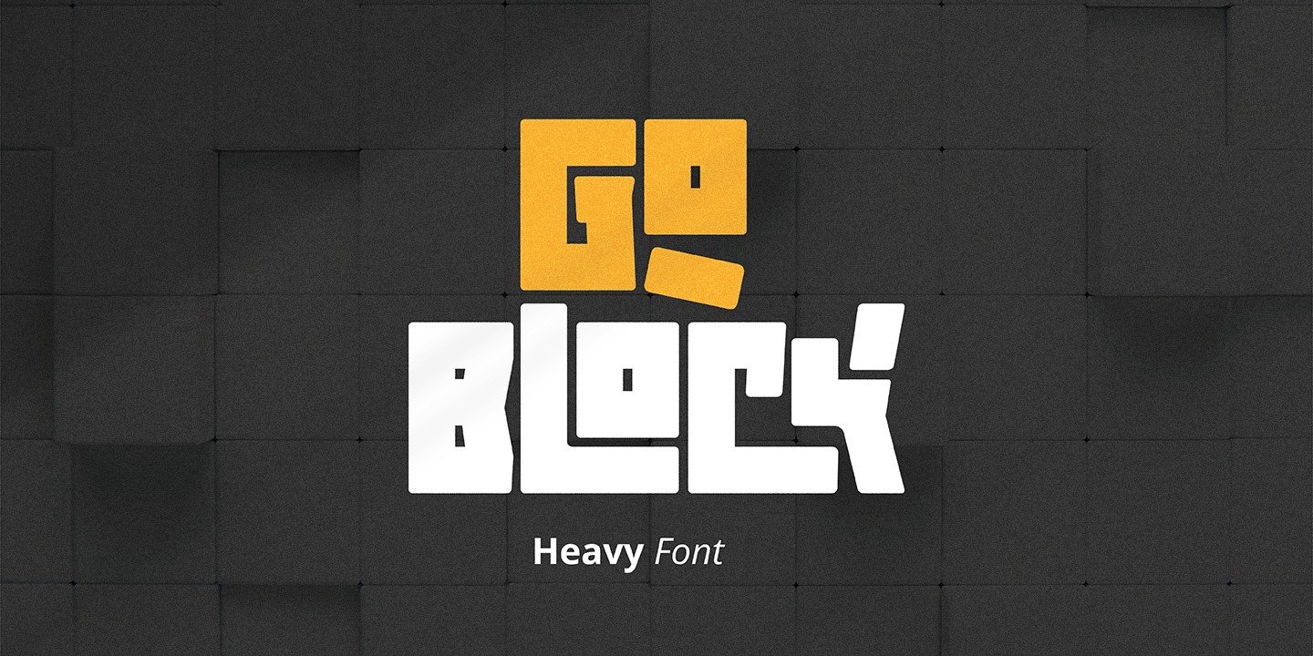 Ejemplo de fuente Goblock Bold