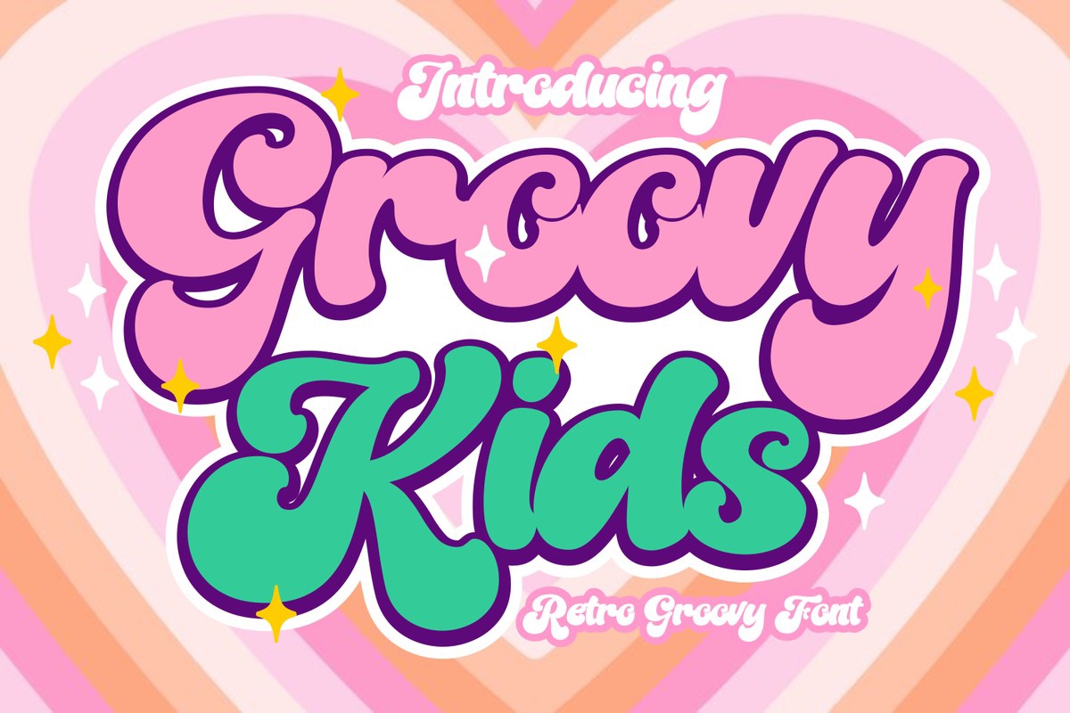 Ejemplo de fuente Groovy Kids Regular