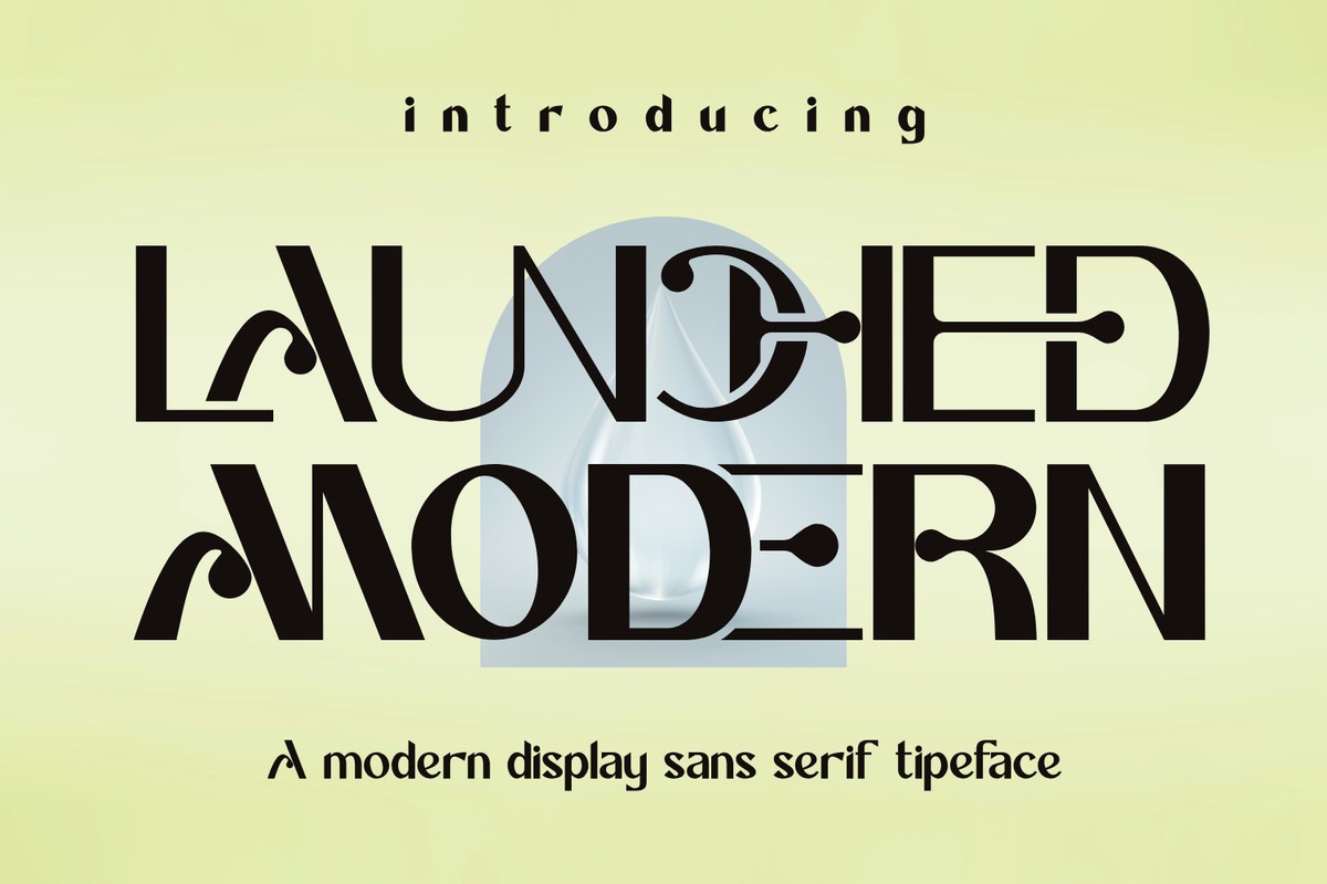 Ejemplo de fuente Launched Modern BOLD