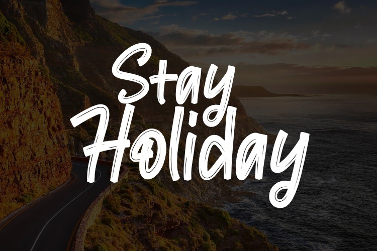 Ejemplo de fuente Stay Holiday