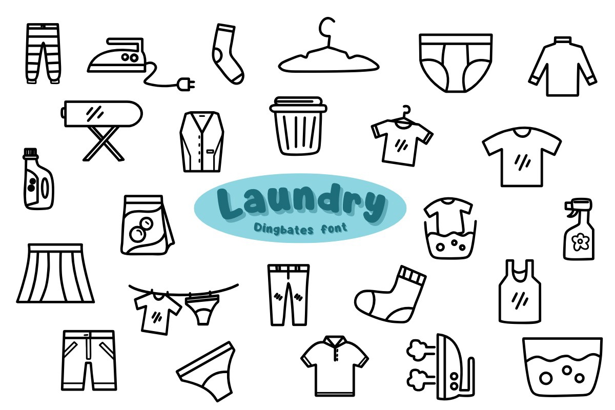 Ejemplo de fuente Laundry Regular