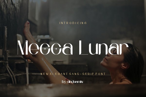 Ejemplo de fuente Mecca Lunar