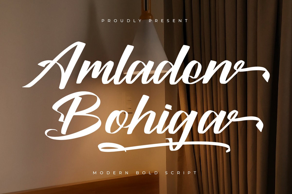 Ejemplo de fuente Amladen Bohiga