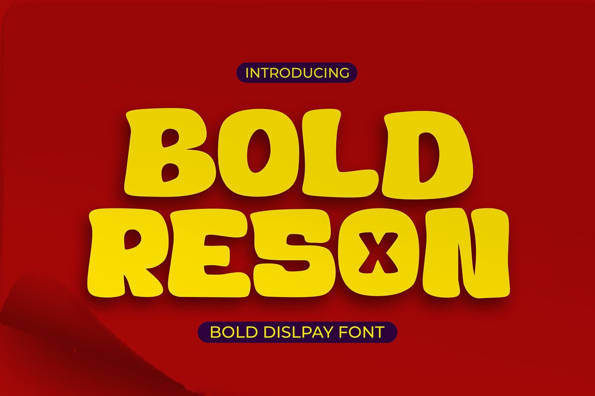 Ejemplo de fuente Bold Reson Regular