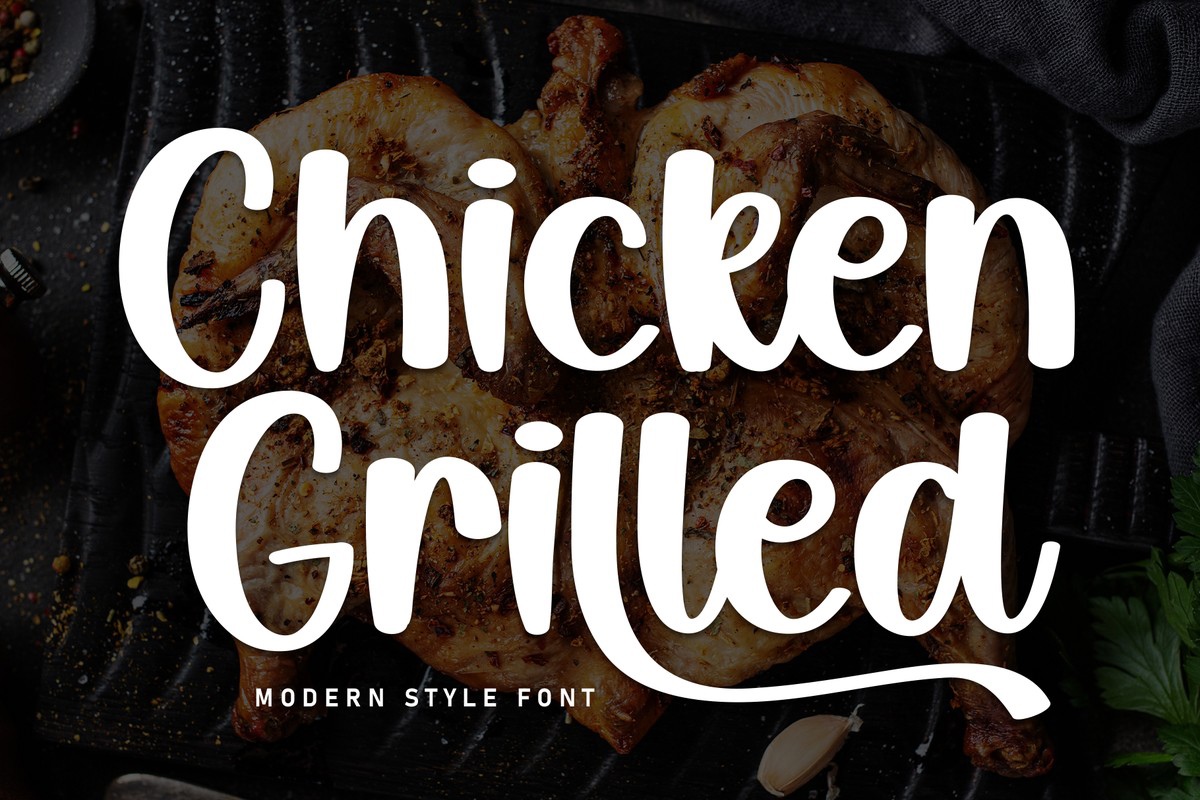 Ejemplo de fuente Chicken Grilled