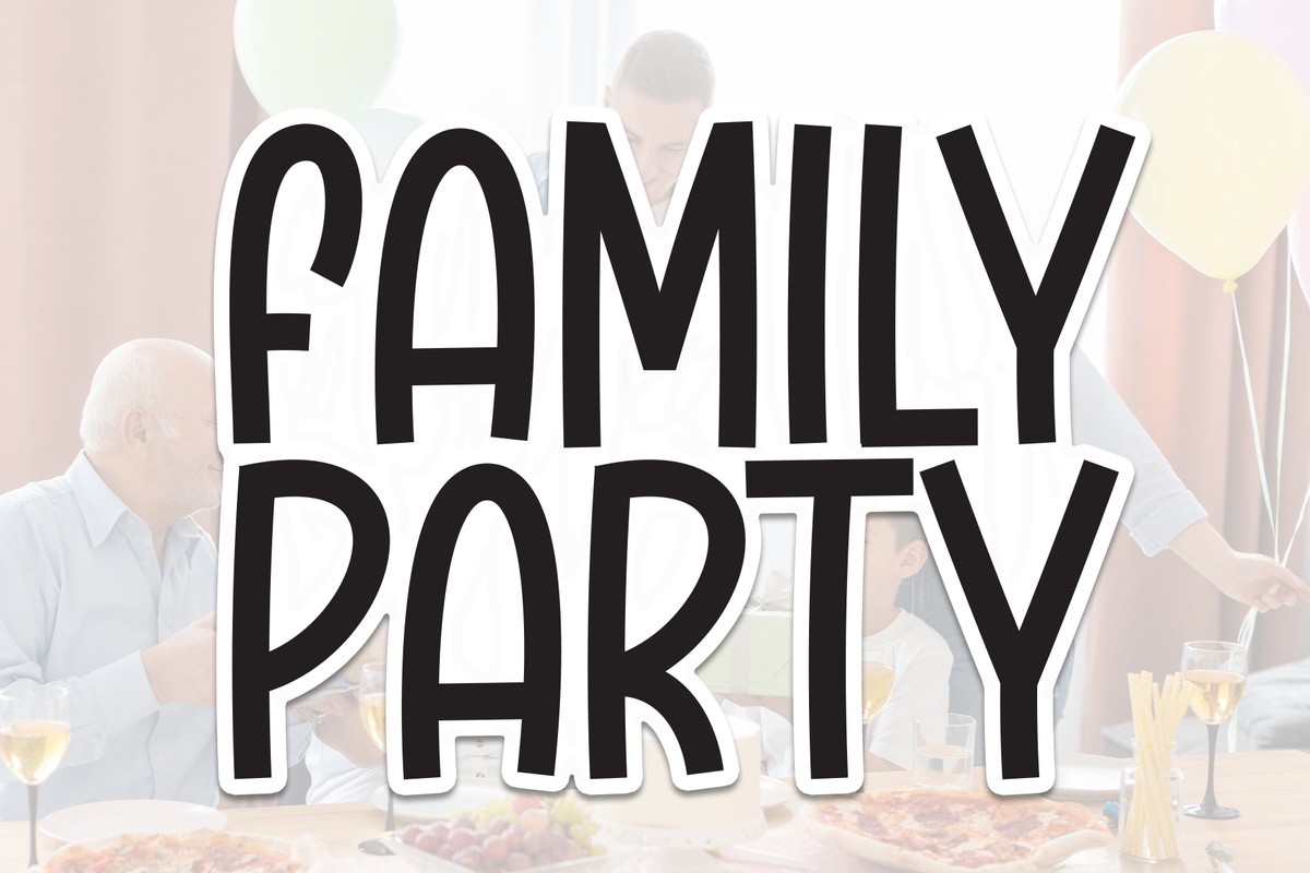 Ejemplo de fuente Family Party Regular