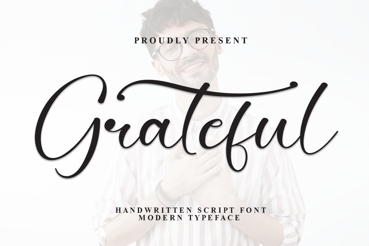 Ejemplo de fuente Grateful