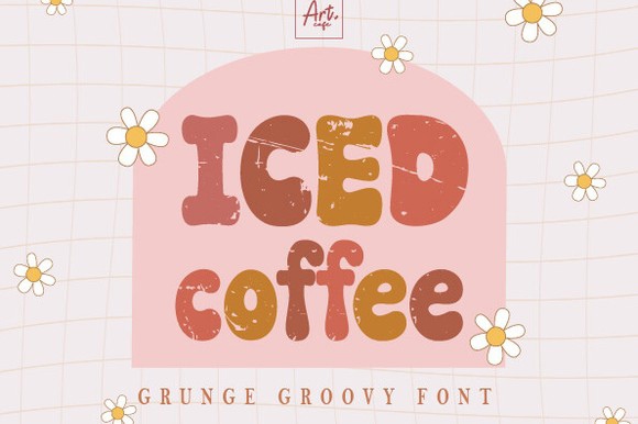 Ejemplo de fuente Iced Coffee