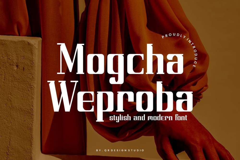 Ejemplo de fuente Mogcha Weproba