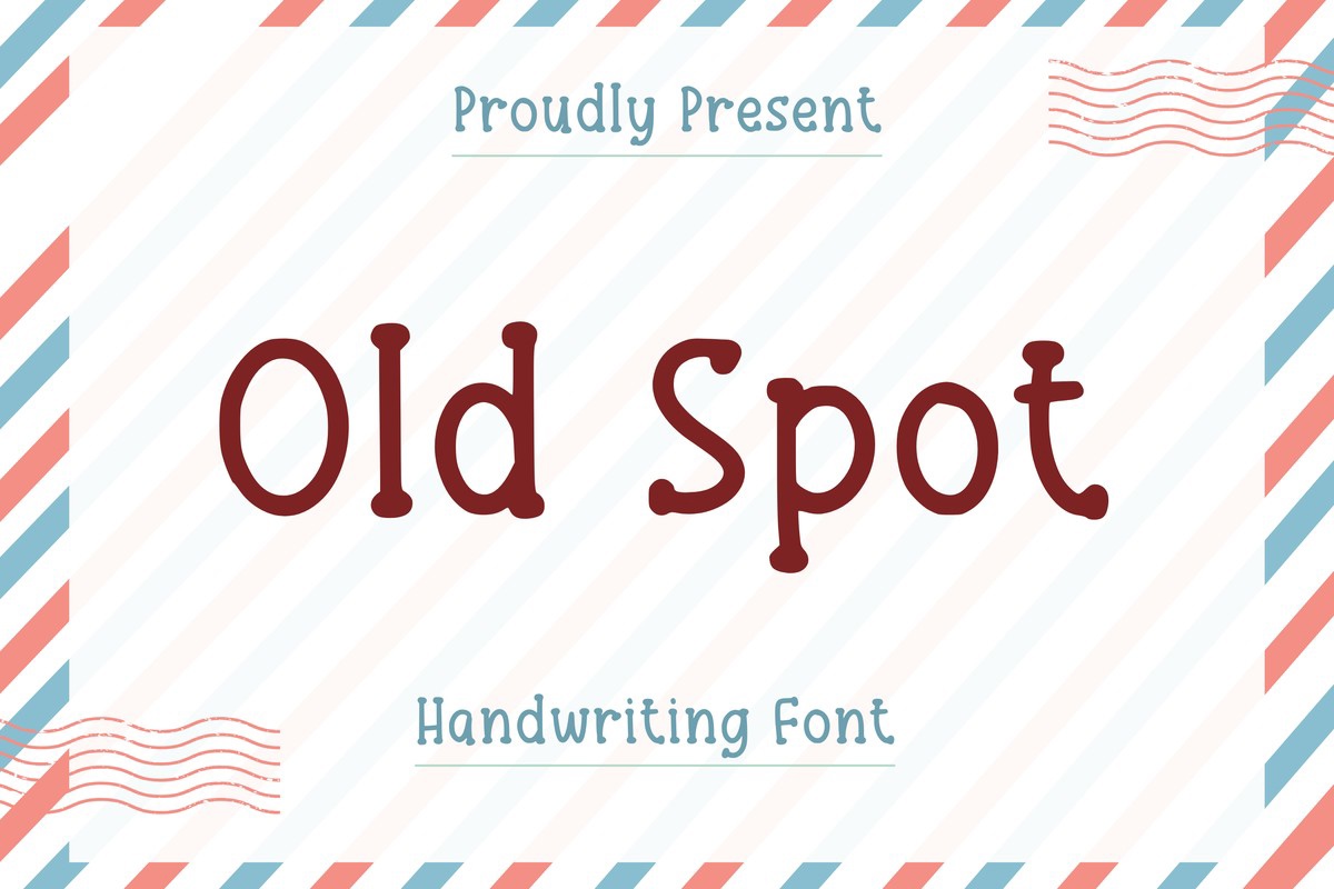 Ejemplo de fuente Old Spot Regular