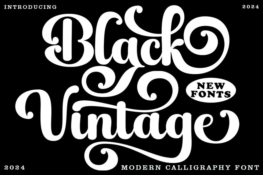 Ejemplo de fuente Black Vintage