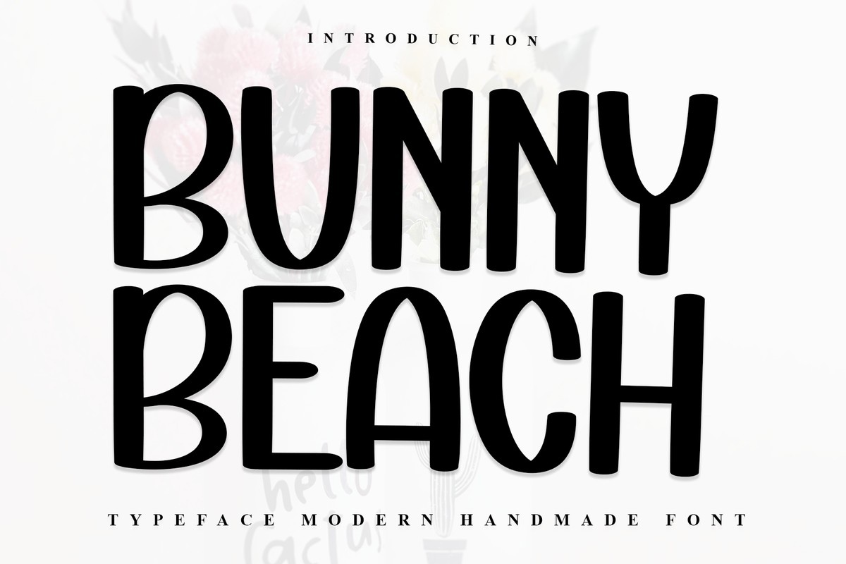 Ejemplo de fuente Bunny Beach Regular