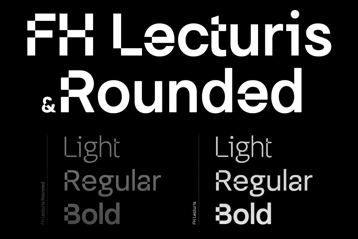 Ejemplo de fuente FH Lecturis Rounded Bold