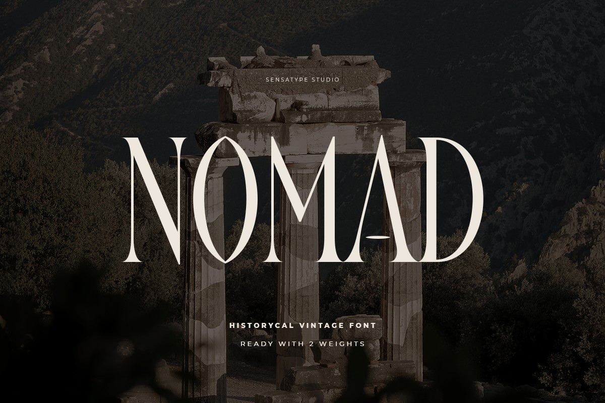 Ejemplo de fuente Nomad Bold