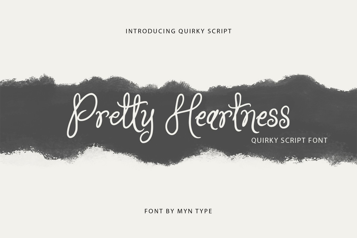 Ejemplo de fuente Pretty Heartness Regular