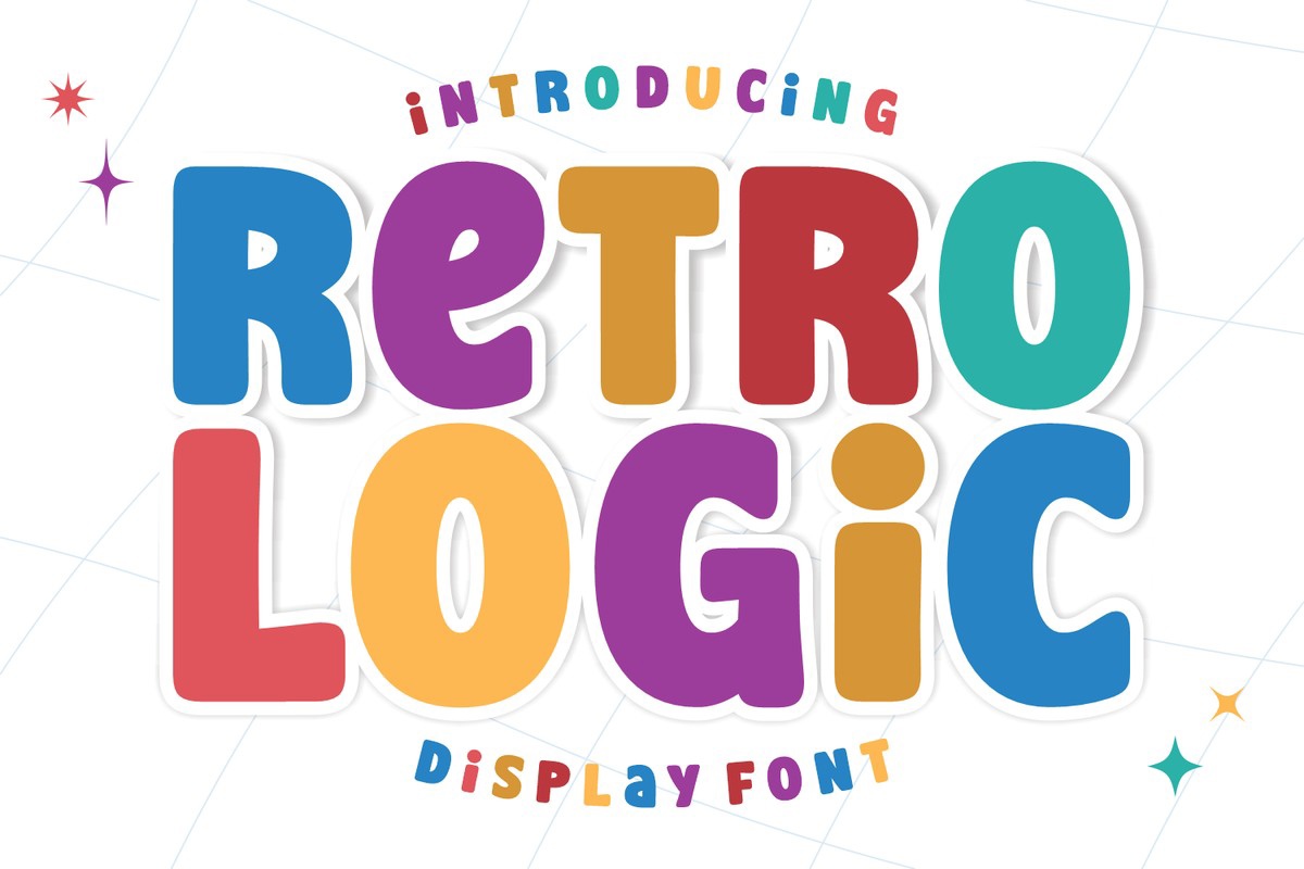 Ejemplo de fuente Retro Logic Regular