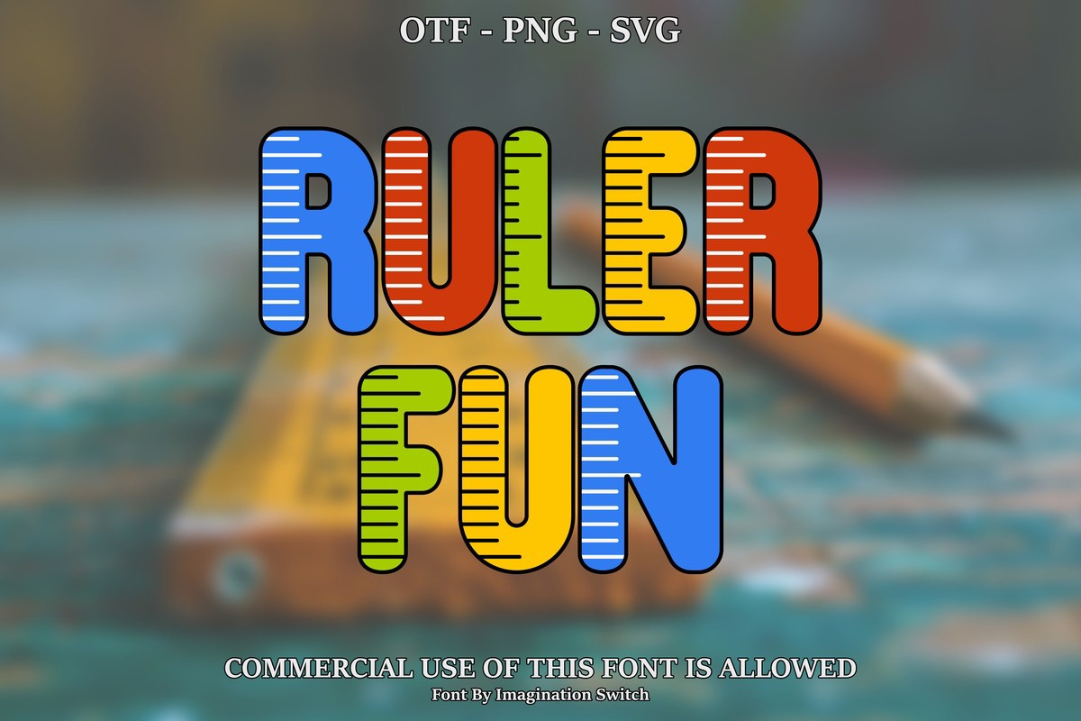 Ejemplo de fuente Ruler Fun 3