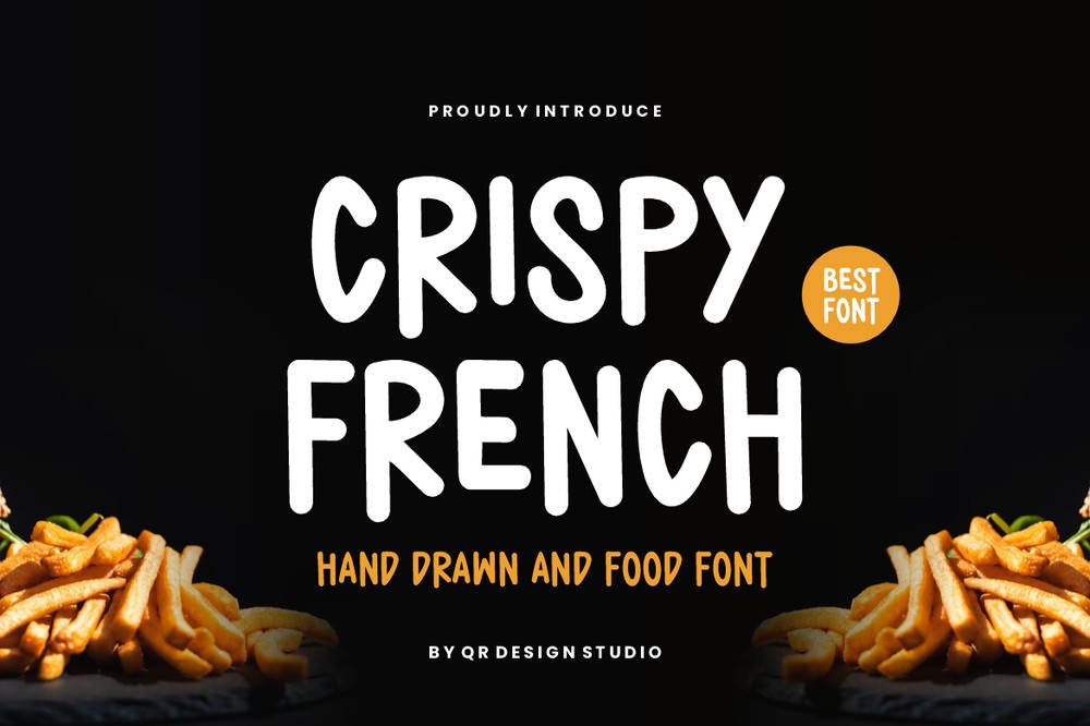 Ejemplo de fuente Crispy French Regular