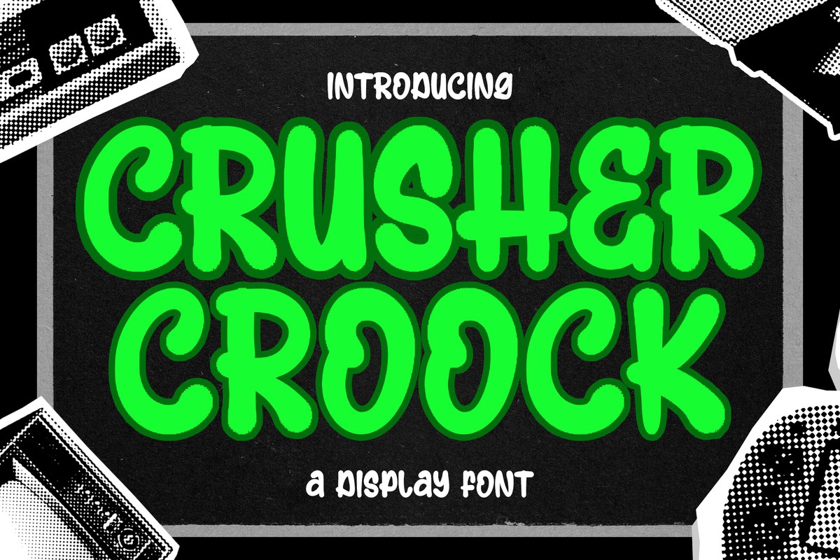 Ejemplo de fuente Crusher Croock