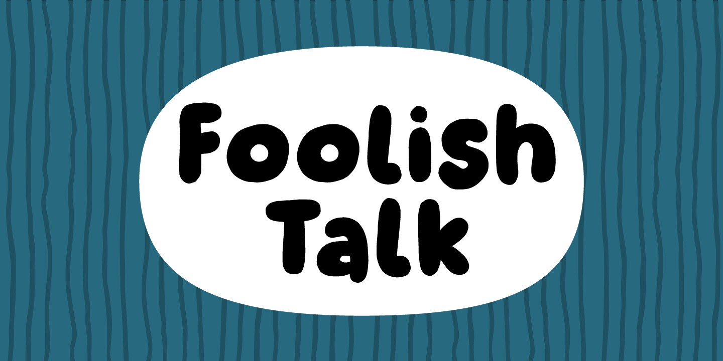 Ejemplo de fuente Foolish Talk