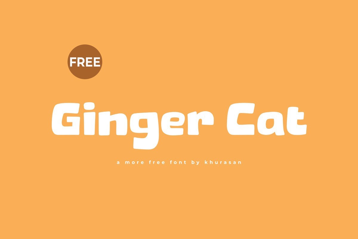 Ejemplo de fuente Ginger Cat