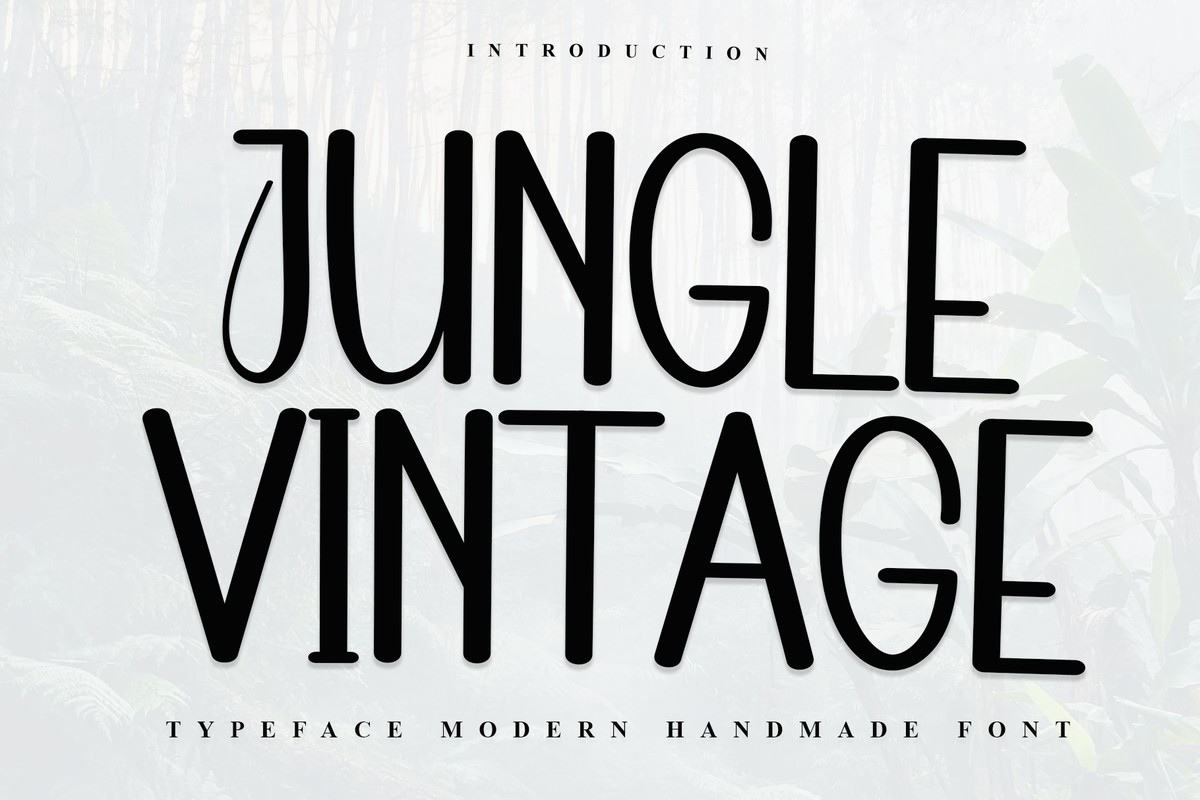 Ejemplo de fuente Jungle Vintage Regular