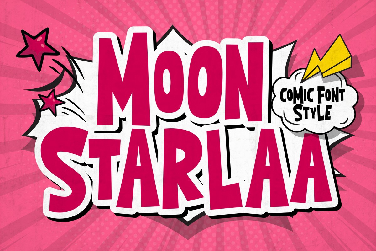 Ejemplo de fuente Moon Starlaa