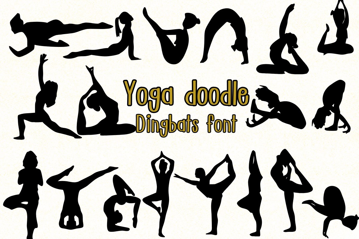 Ejemplo de fuente Yoga Doodle Regular