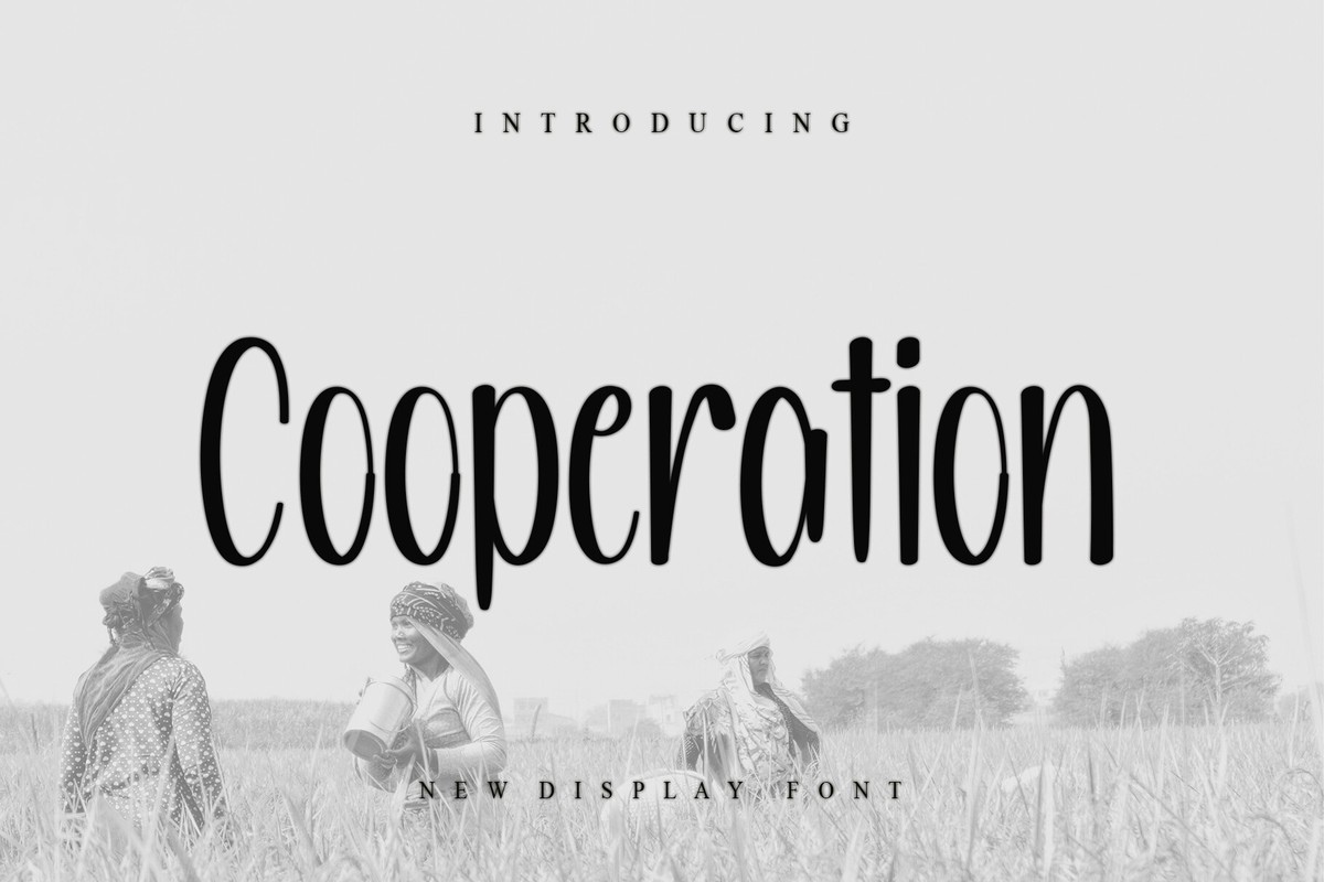 Ejemplo de fuente Cooperation