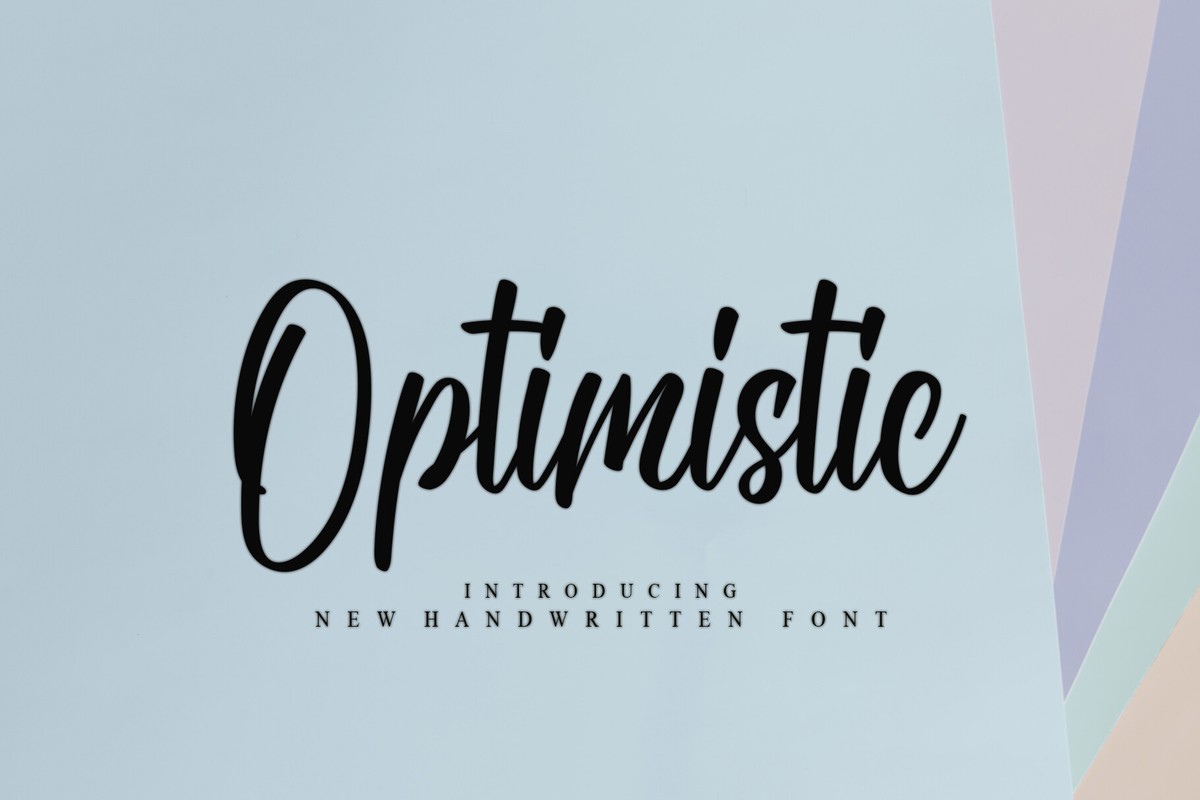 Ejemplo de fuente Optimistic Regular