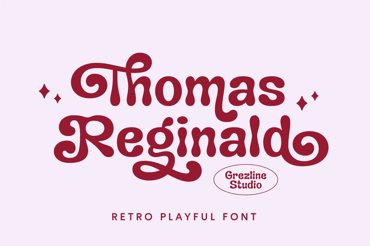 Ejemplo de fuente Thomas Reginald Regular