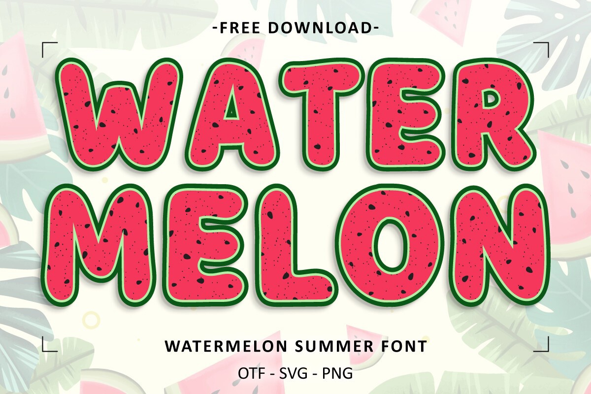 Ejemplo de fuente Watermelon Summer Regular