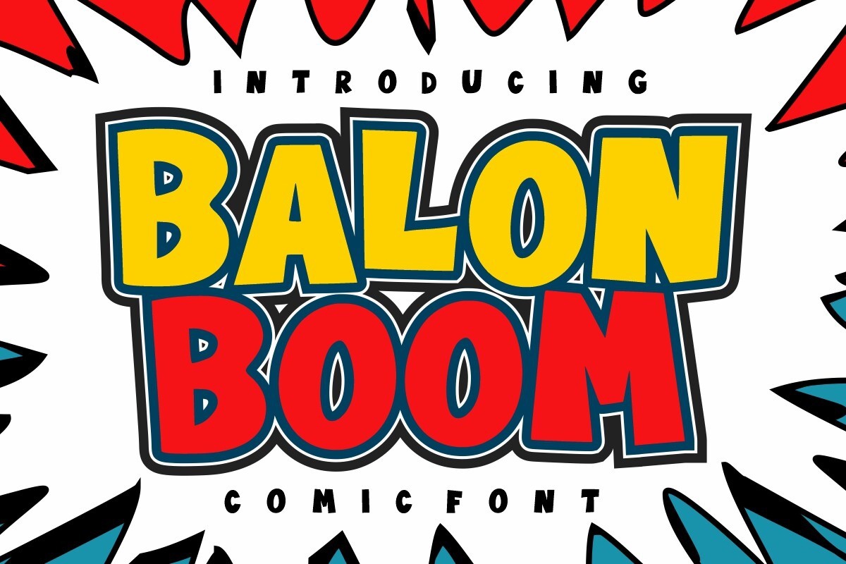 Ejemplo de fuente Balon Boom Regular