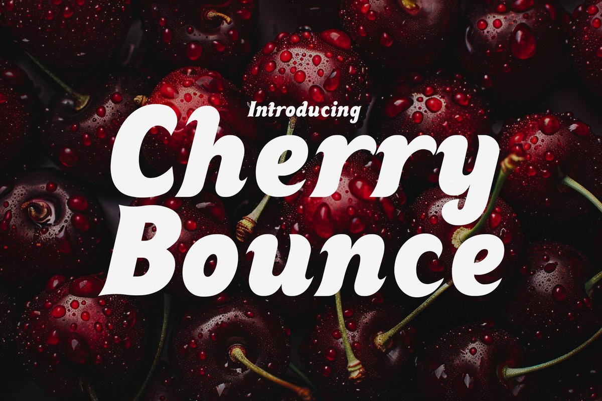 Ejemplo de fuente Cherry Bounce