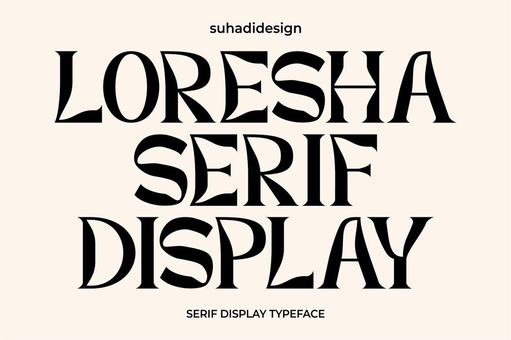 Ejemplo de fuente Loresha Serif Display