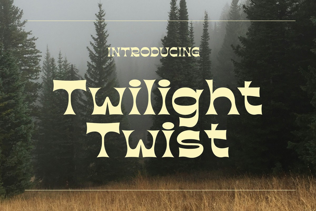 Ejemplo de fuente Twilight Twist Regular