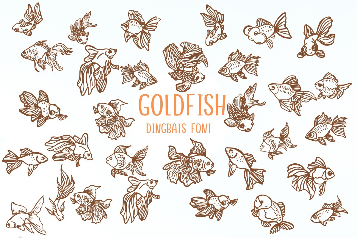 Ejemplo de fuente Gold Fish