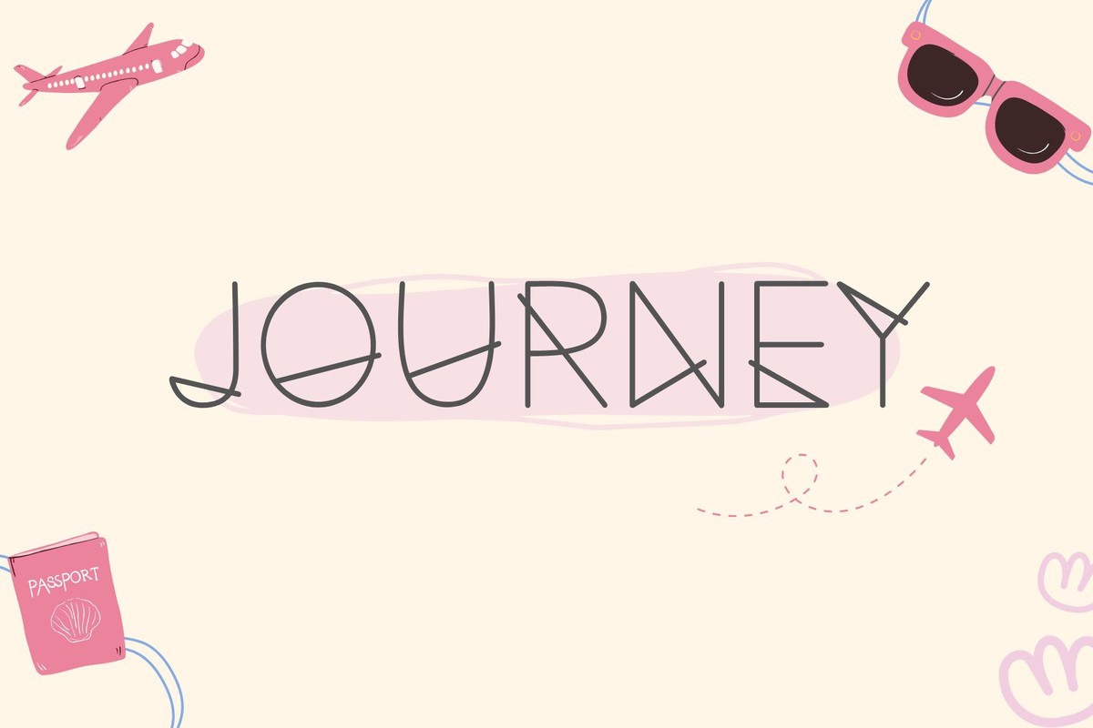 Ejemplo de fuente Journey (Something)