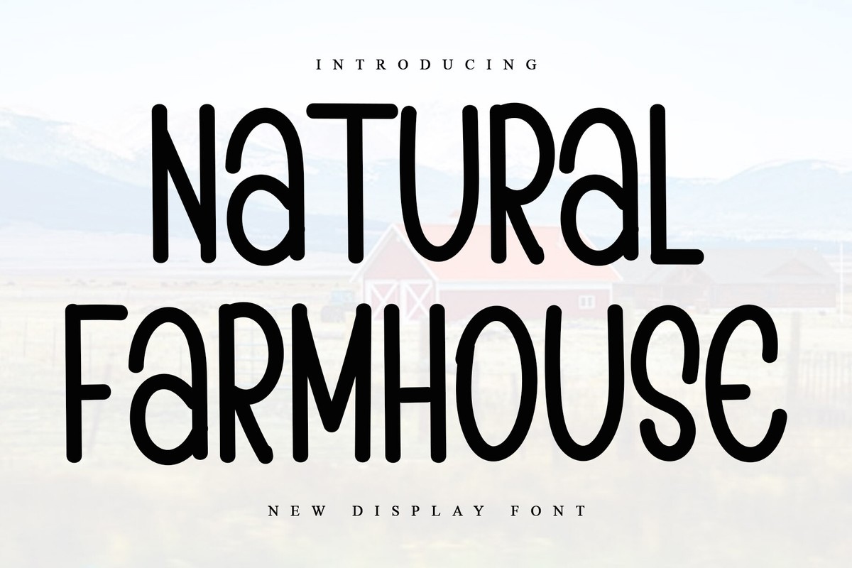 Ejemplo de fuente Natural Farmhouse Regular