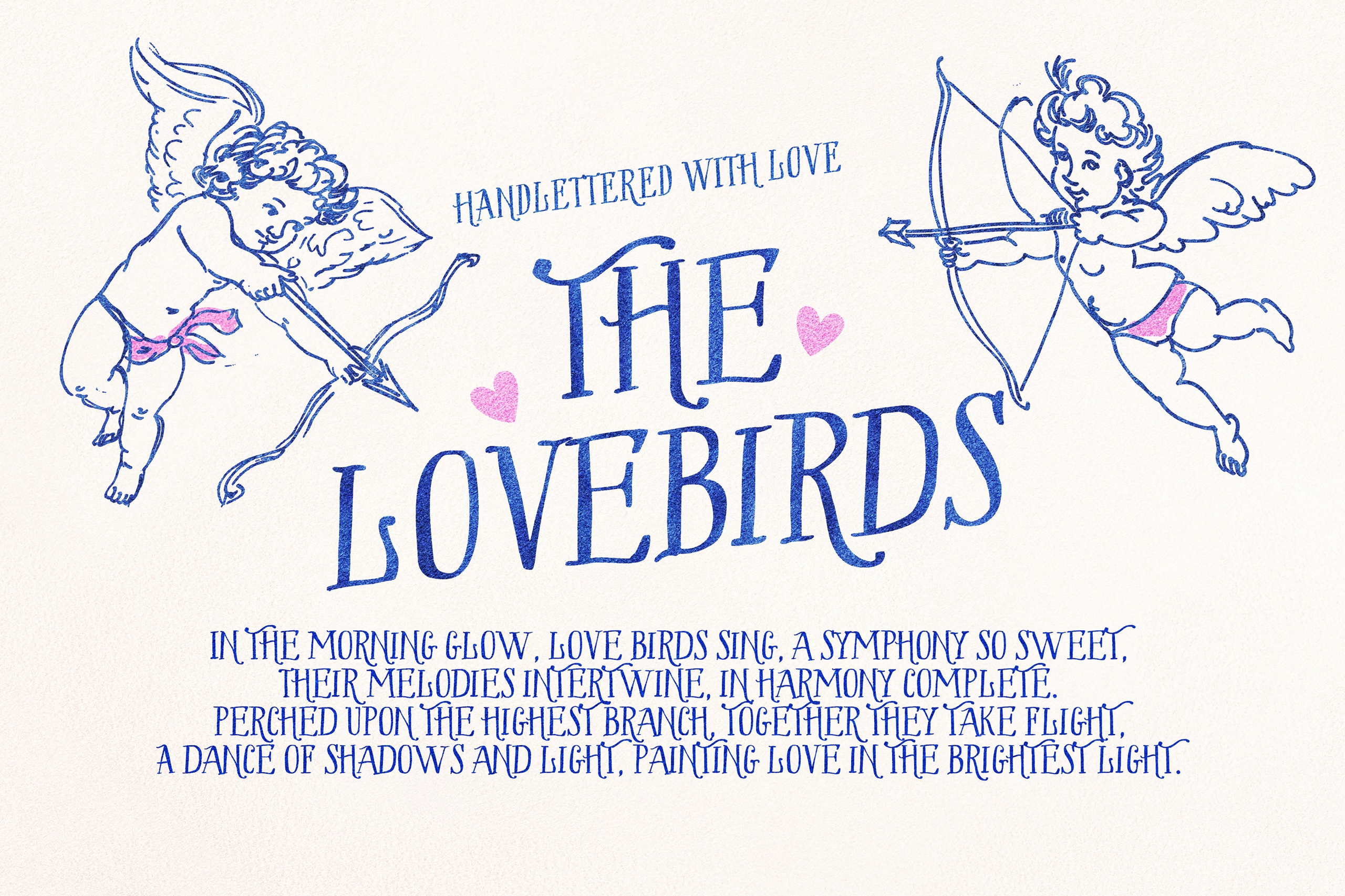 Ejemplo de fuente The Lovebirds Demo