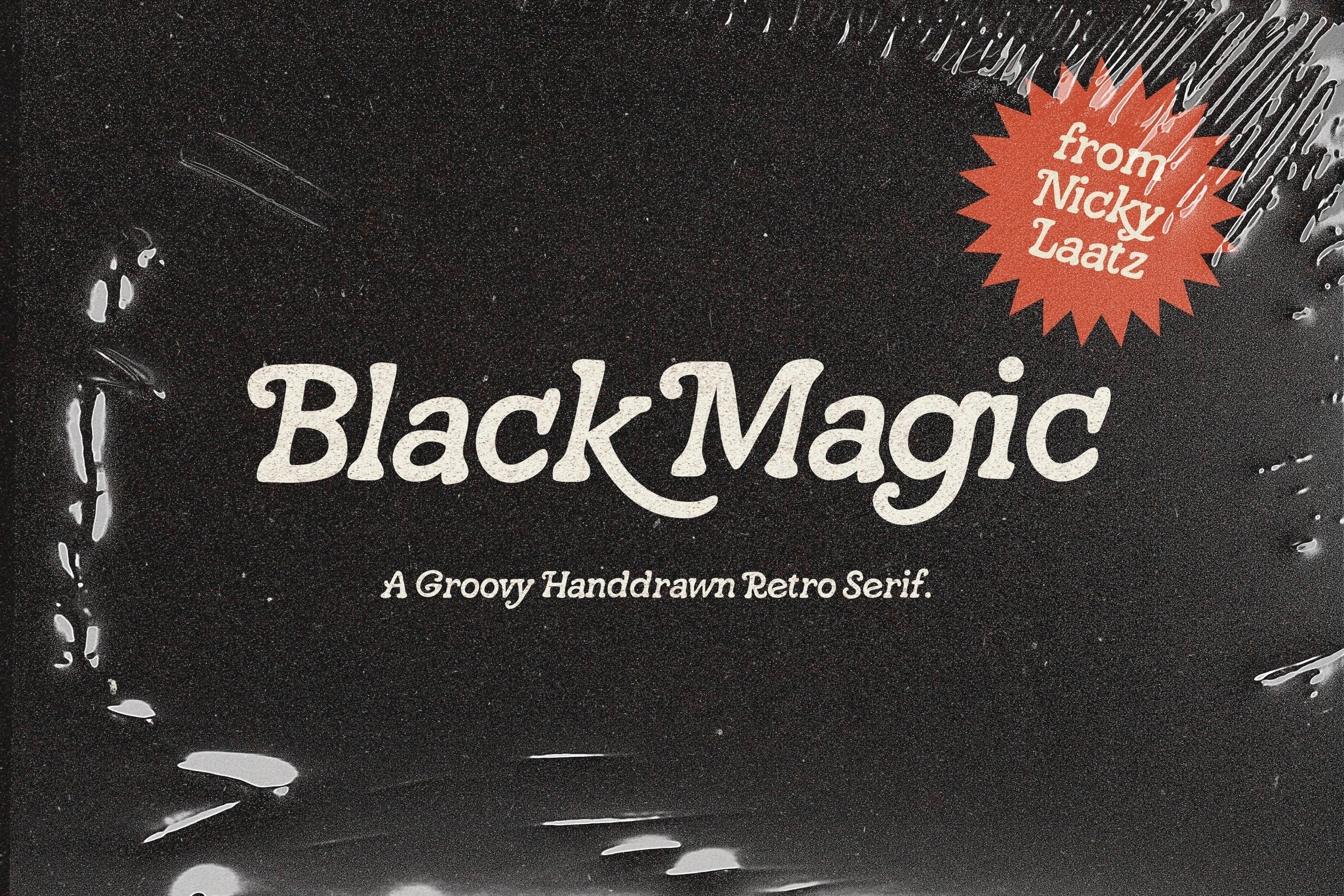 Ejemplo de fuente Black Magic