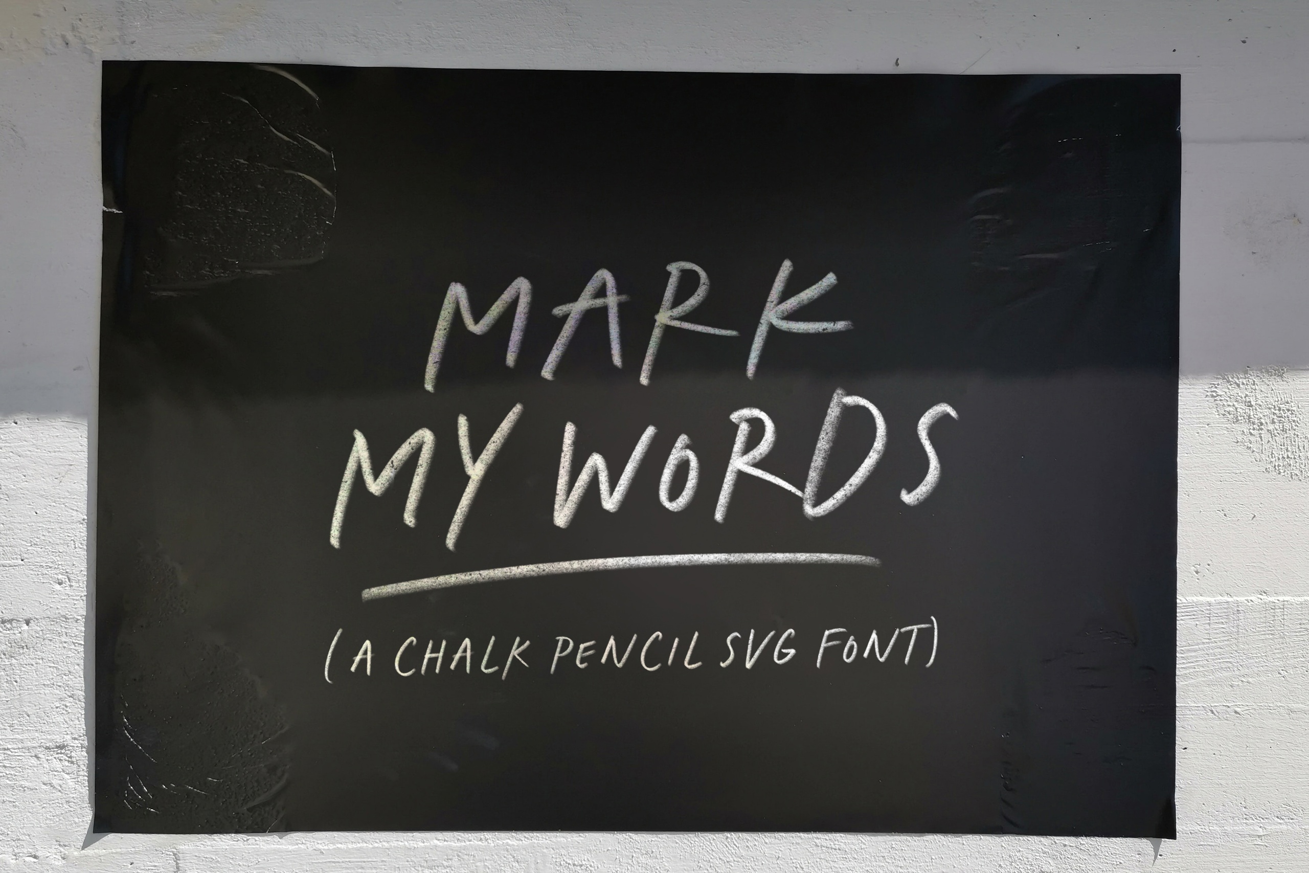 Ejemplo de fuente Mark My Words Regular