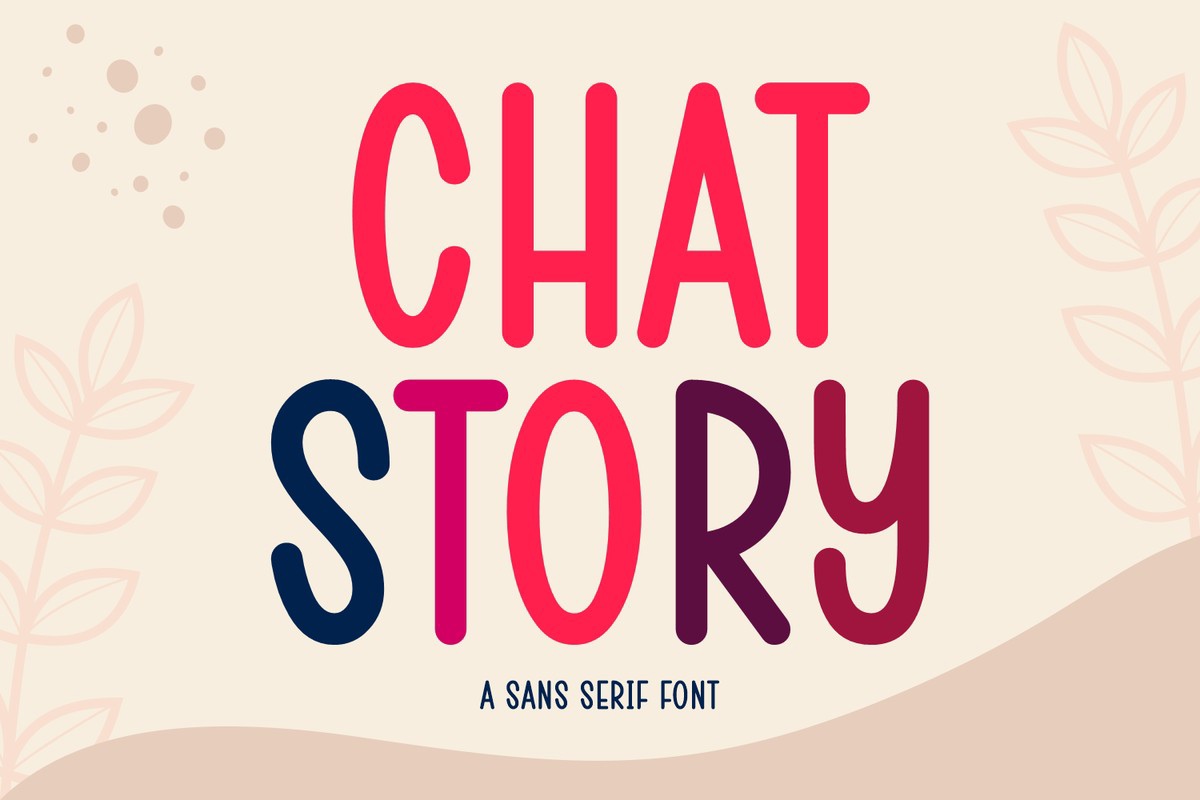 Ejemplo de fuente Chat Story