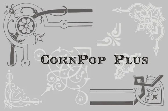 Ejemplo de fuente CornPop