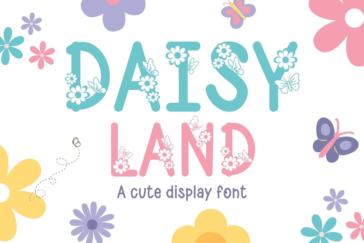 Ejemplo de fuente Daisy Land