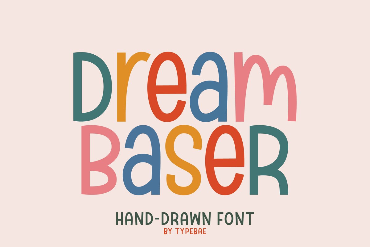 Ejemplo de fuente Dream Baser Bold