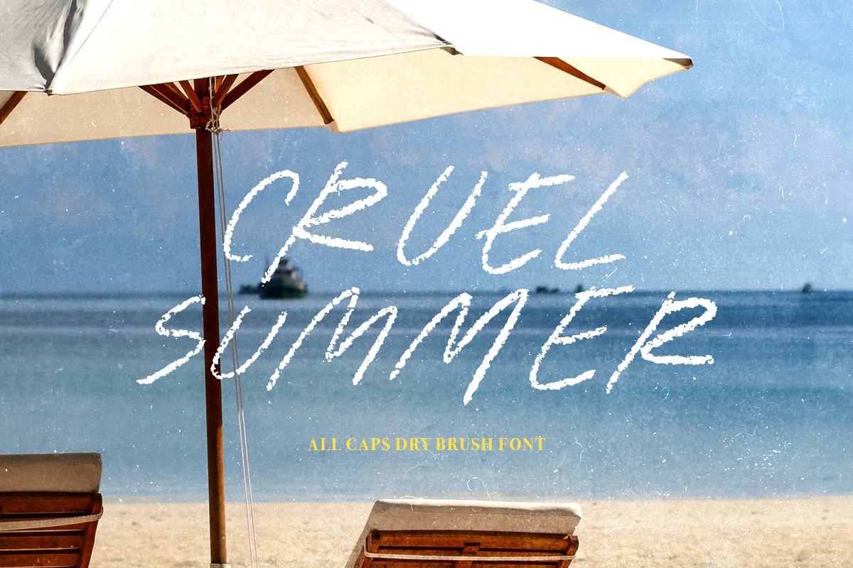 Ejemplo de fuente Cruel Summer Regular