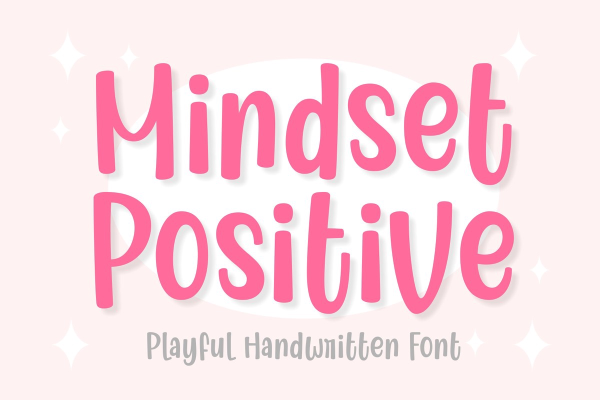 Ejemplo de fuente Mindset Positive Regular