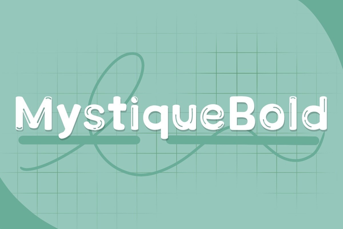 Ejemplo de fuente Mystique Bold Regular